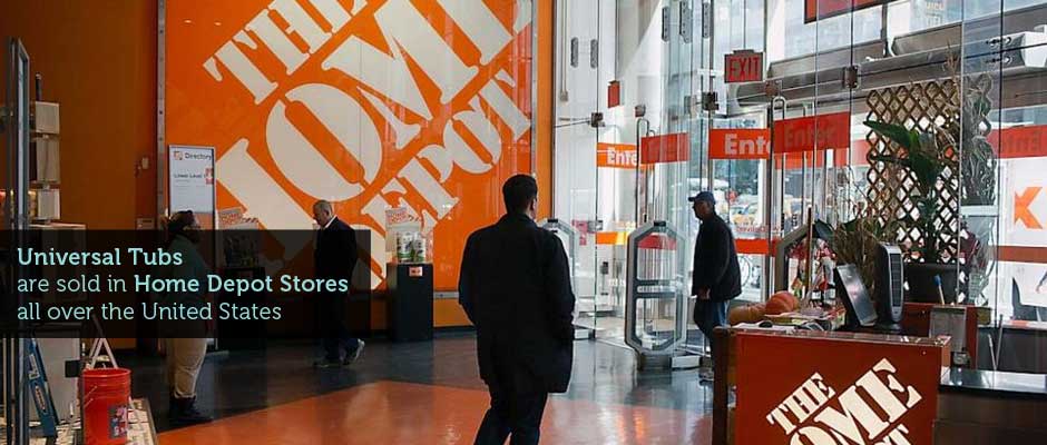 Universal Tubs in Home Depot